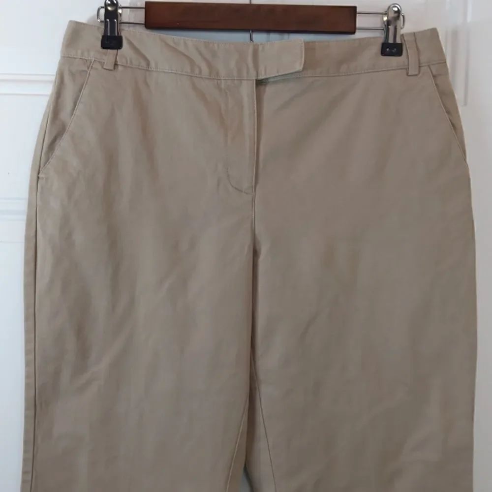 Talbots stretch straight leg khaki pants
